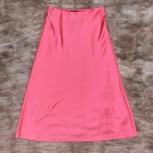 J. Crew Satin Midi Slip Skirt
